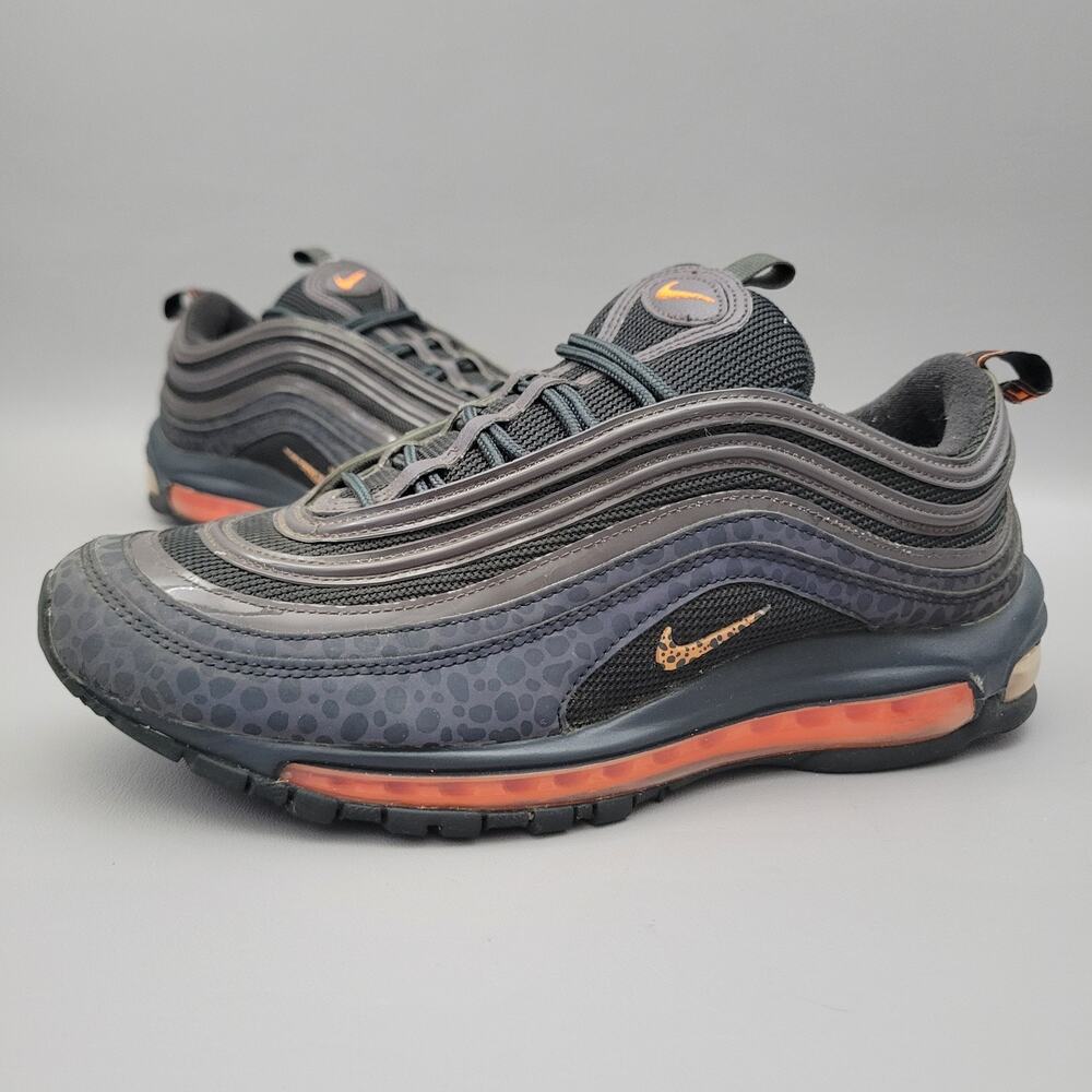 Nike Air Max 97 BQ6524-001 Leopard Print Black Red Men’s Size 9.5 Sneakers